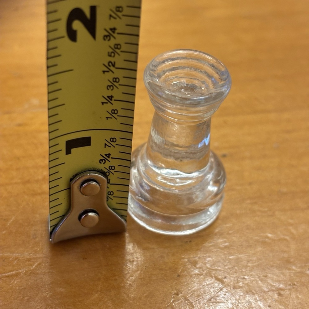 Clear Glass Rook Chess Game Piece, 1-13/16" high‎ Replacement Piece